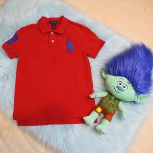 Polo Ralph Lauren Size 7 Red Pony Logo Polo Shirt